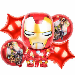 Foil Balloon - Iron Man - 5pcs. / set
